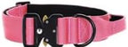 Heavy Duty Tactical Dog Collar, Adjustable Nylon with Metal Buckle, Multiple Colors (Red Rose, XL)