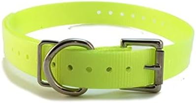 Replacement Strap for SportDOG Collars - 3/4" Wide Ultra-Durable Dog E-Collar Replacement for Training, Bark, Shock, Electric, and GPS Collars - 28" Adjustable Length SportDOG (Neon Yellow- FBA)