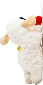 Multipet Lamb Chop Dog Plush Toy - Squeaky Toy for Small & Medium Dogs - Extra Soft Plush - Stuffed Animal for Cuddling & Playing (10",Cream,5 Squeakers),(Pack of 3)