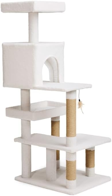 EveryYay by Petco Cozy Condo 5-Level Cat Tree for Large Cats 54.7" H
