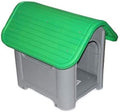 Indoor Outdoor Dog House Small to Medium Pet All Weather Doghouse Puppy Shelter (Green)