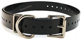 Replacement Strap for SportDOG Collars - 3/4" Wide Ultra-Durable Dog E-Collar Replacement for Training, Bark, Shock, Electric, and GPS Collars - 28" Adjustable Length SportDOG (Black-FBA)