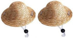 1Pc Light Brown Novelty Summer Adjustable Pet Dog Outdoor Straw Hat Puppy Small Kitty Cat Sunhats Dog Hat, Apparel and Accessories