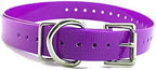 Replacement Strap for Dogtra Collars - 3/4" Wide Ultra-Durable Dog E-Collar Replacement for Training, Bark, Shock, Electric, and GPS Collars - 28" Adjustable Length Solid Purple