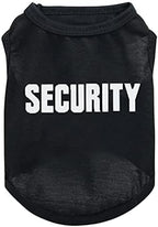 6-Pack Dog Boy Summer Shirts - Black, Sleeveless, Printed Pet Shirts for Small to Medium Dogs & Cats