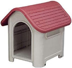 Indoor Outdoor Dog House Small to Medium Pet All Weather Doghouse Puppy Shelter (RED TOP)