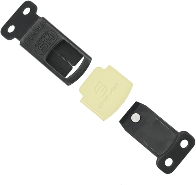 Herm Sprenger Black Stainless Steel ClicLock Buckle Quick Release Fastener with Fluorescent Plastic Jacket for Dog Training Prong Collar Made in Germany (2.25mm, Glow in The Dark Jacket)