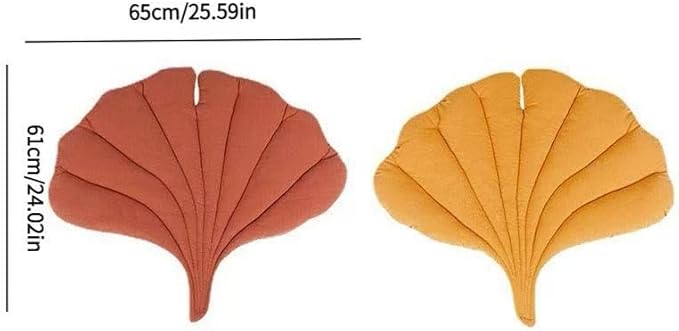 Reversible Leaf Sofa Isolation Mat/Slip Ginkgo Leaf Pet Mat for Dogs/Cats - Washable Sofa Protector Pad (Ginkgo, Large)