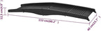 vidaXL Folding Dog Ramp - Non-Slip, Safe for Aging Pets, Easy Storage, Versatile Use, Durable Plastic, Black