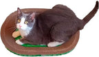 B Kitty Scratcher Cat Bed, Fun for Your Purr-FECT Feline (B-Scratcher Oval Pack x 2)