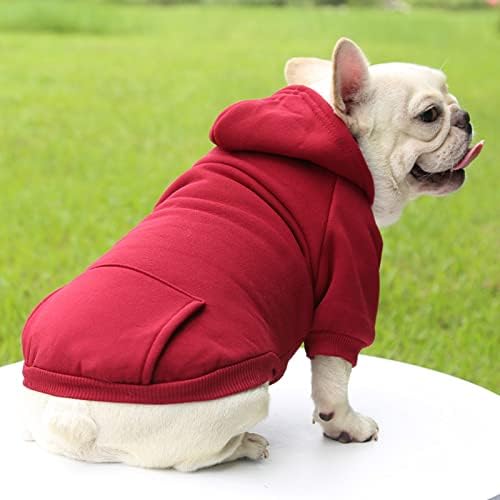 TAPBULL Dog Dresses, Fashionable Pet Dog Sweatshirt Clothes in Dark Colors, Cute Cat Birthday Dress Outfit (Red/Blue/Orange 3-Pack), X-Large