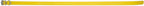 Educator Biothane Dog Collar, Waterproof, Odorproof, Metal Buckle and D Ring, Adjustable for Custom Fit, Cool and Comfortable, for Small, Medium, or Large Dogs, 3/4-Inch, Yellow