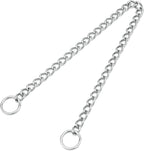 Choke Collar for Dogs, Chain Dog Choker Collar for Large Dogs Stainless Steel Heavy Duty Training Slip Martingale Collars for Small Medium Large Breed Dogs Boys Girls, Silver S