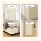 Cat Scratcher Mat Kitty Scratching Pad Sofa Protector Natural Sisal Cat Scratch Toy Couch Bed Floor Sofa Armrest Guard Easy Installation Scratching Post for Grinding Claws Protecting Furniture