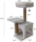 EveryYay by Petco Cozy Condo 2-Level Cat Tree 31.9" H