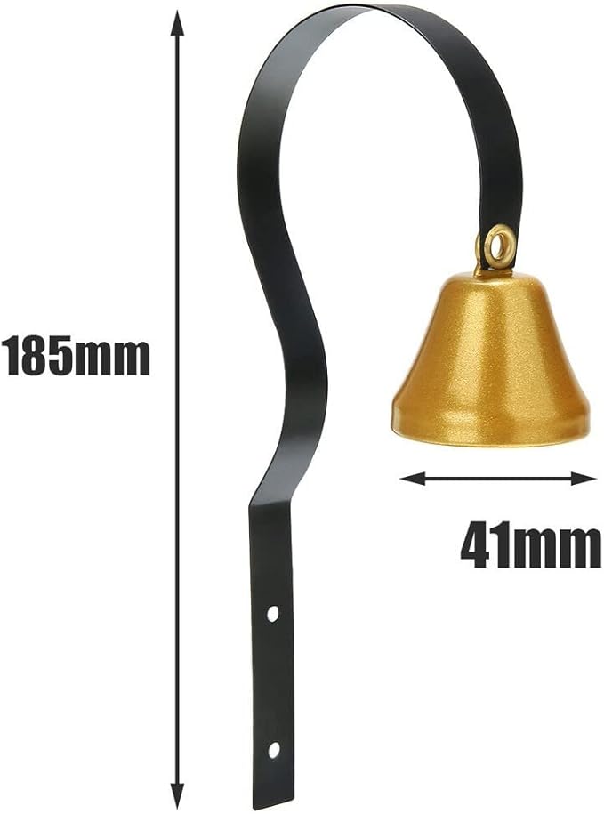Retro Doorbell, Traditional Metal Shopkeepers Bell, Home Office Retail Store Door Hanging Bell Dog Training Bell Ring Bell for Door Opening,Remind You Customer Coming