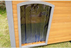 44.48" Large Dog House Winter Warm Outdoor Weatherproof Dog Houses for Large Dogs Outside Dog House Doghouse Wooden Dog Kennel