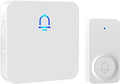 Wireless Doorbell with 1000ft Range, Adjustable Volume, Waterproof Design, Hassle-Free Installation, 32 Melodies, White （1 Receiver+1 Button）
