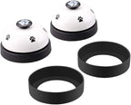 Comsmart Dog Training Bell, Set of 2 Dog Puppy Pet Potty Training Bells, Dog Cat Door Bell Tell Bell with Non-Skid Rubber Base 2 Pack White