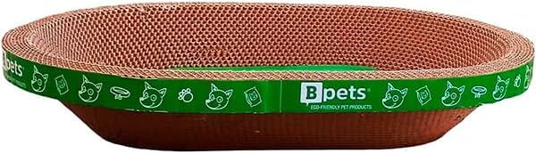B Kitty Scratcher Cat Bed, Fun for Your Purr-FECT Feline (B-Scratcher Oval Pack x 2)