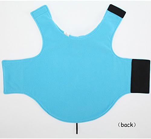 Creation Core Windproof Plush with Sport Vest Dog Clothes Night Reflective Jacket Pet Keep Warm Jacket No Pull No Choke Design Eco-Friendly for Small and Large Big Dog (M, Blue)