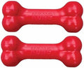 KONG Goodie Bone - Classic Durable Natural Rubber Dog Bone, Supports Mental Engagement - Treat Dispensing - Red - for Small Dogs (Pack of 2)