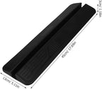 CHILDWEET Baby Gate Pedal Accessory Black Pp Plastic Door Ramp Support Feet for Home Safety Gate Reinforcement Easy Installation Stairway Pet Kick Plate