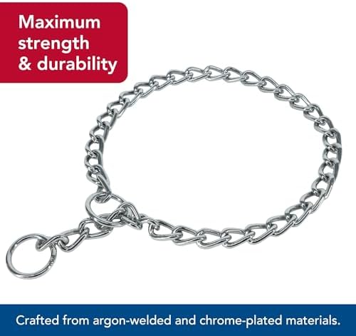 Coastal Pet Products DCP552016 16-Inch Titan Fine Chain Dog Training Choke/Collar with 2mm Link, Chrome