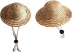 1Pc Novelty Summer Adjustable Pet Dog Outdoor Straw Hat Puppy Small Kitty Cat Sunhats Dog Hat，Apparel and Accessories， Hats