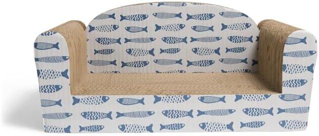 EveryYay by Petco Couch Cardboard Scratch for Cats Fish 9" H