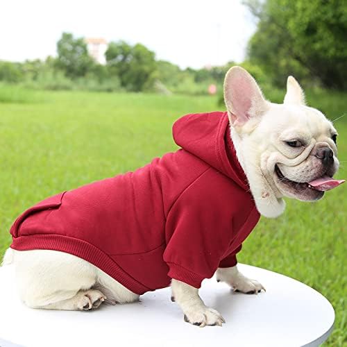 TAPBULL Dog Dresses, Fashionable Pet Dog Sweatshirt Clothes in Dark Colors, Cute Cat Birthday Dress Outfit (Red/Blue/Orange 3-Pack), X-Large