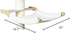SHENGOCASE Large Cat Tree Tower Accessories Replacement Parts Hammock Bed with Removable Pad, Floor to Ceiling Cat Tree Add ons