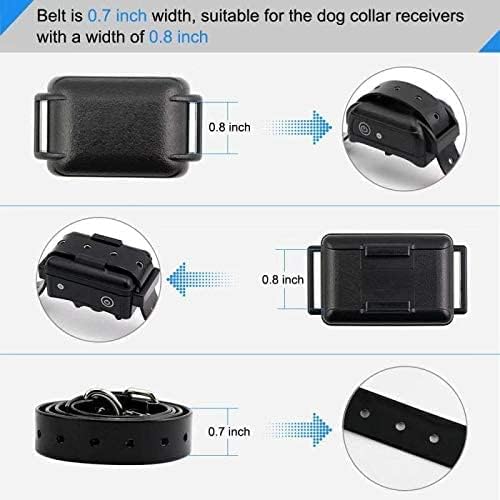 Universal 27 ½” X ¾” Replacement Band Strap for Dog Training Collar - Adjustable Waterproof TPU for E-Collar, Static/Vibration Shock Trainer, Fits Most Bark Control Devices - Bonus 2-Pack!