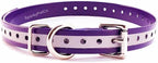 Replacement Strap for Dogtra Collars - 3/4" Wide Ultra-Durable Dog E-Collar Replacement for Training, Bark, Shock, Electric, and GPS Collars - 28" Adjustable Length Reflective Purple