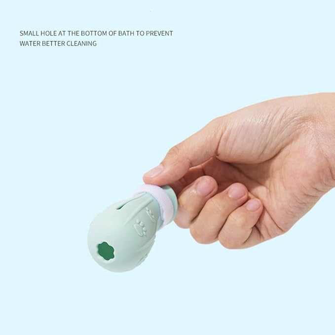 Gigicloud 4 Pcs Anti-Scratch Cat Foot Cover, Adjustable Prickly Anti-Off Silicone Cat Paw Protector Shoes Multifunctional Cat Foot Shoes Pet Washing Claw Foot Cover for Bathing Shaving Grooming