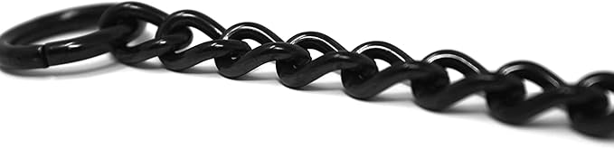 Dogline Herm Sprenger Black Stainless Steel Choke Dog Training Collar No-Pull Slip Chain for Small Medium Large Dogs for Easy Control Show Chain Made in Germany 3mm 20in (50cm)