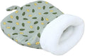 Soft & Safe Cat Tunnel Sleep Bag Bed Cozy Hideway for Kitty's Comfort (Green, Large)