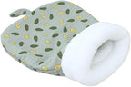Soft & Safe Cat Tunnel Sleep Bag Bed Cozy Hideway for Kitty's Comfort (Green, Large)