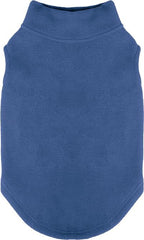 Gooby - Stretch Fleece Vest, Pullover Fleece Vest Jacket Sweater for Dogs, Steel Blue, Small