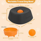 Yipetor Slow Feeder Dog Bowls for Liquid Treat, Anti-Slip【Entertained Ball-in】 Bone Broth Dog Lick Bowl, 3/4 Cup Yogurt Pup Lick Toy for Large Medium Small Breeds Dietary Supplement/Post-op Nutrition