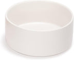 SPUNKYJUNKY 60OZ Ceramic Dog and Cat Bowl, Modern Cute Weighted Food Water Bowl for Replacement White (1 Pack)
