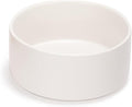 SPUNKYJUNKY 42OZ Ceramic Dog and Cat Bowl, Modern Cute Weighted Food Water Bowl for Replacement White (1 Pack)