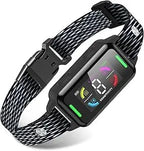 Dog Bark Collar Automatic Shock Collar Rechargeable Anti-Bark Training Collar Multifunctional Waterproof Dogs Stop Barker with 6 Safe Training Modes for Dog Weighing Over 8 Pounds (Black)