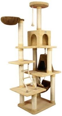 Armarkat Premium Cat Tree 42 x 26 x 78 - Goldenrod