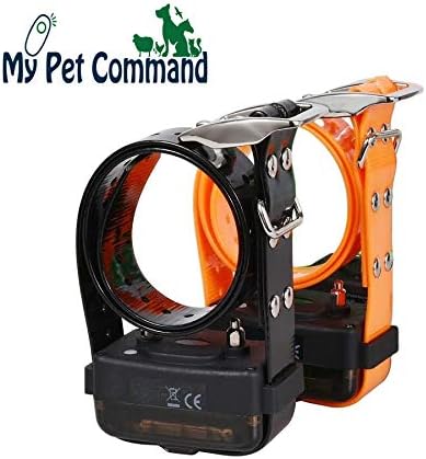 My Pet Command 1.25 Mile (6600Ft) Long Range Dog Training Collar Safe Shock with Remote Shock,Vibrate,Tone Flashing Beacon Lights Waterproof Rechargeable Hunting add Up to 3 Collars Xtra Collar Only