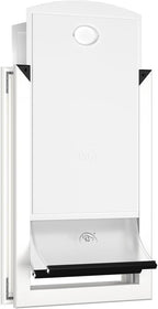 [MAVRICPOWER] Aluminum XL Dog Door for Door, Doggy Door with 2 Sliding Lock Panels for Extreme Weather, Pet Door for Dogs Up to 220 lbs