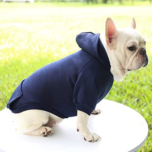 TAPBULL Dog Dresses, Fashionable Pet Dog Sweatshirt Clothes in Dark Colors, Cute Cat Birthday Dress Outfit (Red/Blue/Orange 3-Pack), Large