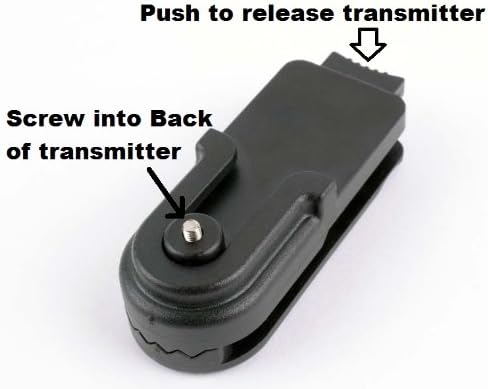 Educator Belt/Saddle/Purse Quick-Release Transmitter Holder for Educator Remote Dog Training Collars,Black