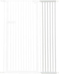 Lumizone Extra Tall Cat Gate Extension Kit 55.12" High Pressure Mounted 2025 New 12.60" Extra Wide 1.37" Gap No Drilling Tall Pet Gate for Dogs (White, 55.12" H x 12.60" W, Extension)