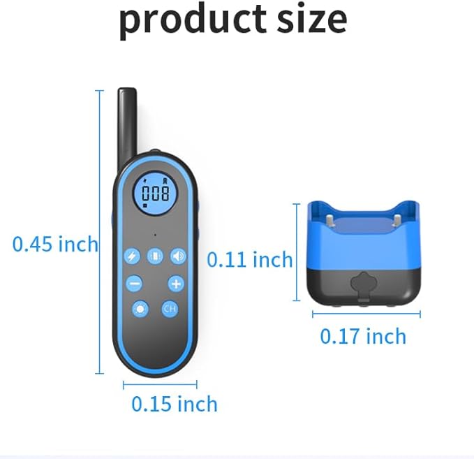 Voice intercom Dog Training Colla Shock Collar for Dogs Rechargeable -3300FT Dog Training Collar with Remote for Small, Medium & Large Dogs Voice intercom Dog Training Collarvoice intercom （1for2）